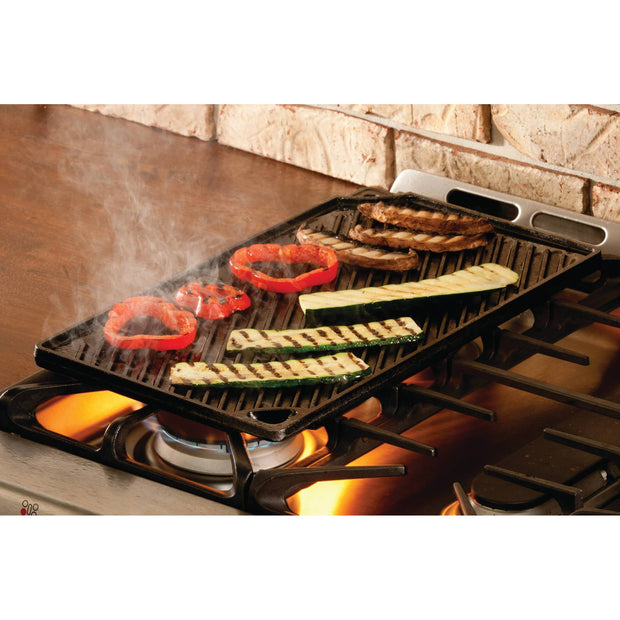 Reversible Grill / Griddle, Seasoned Cast Iron